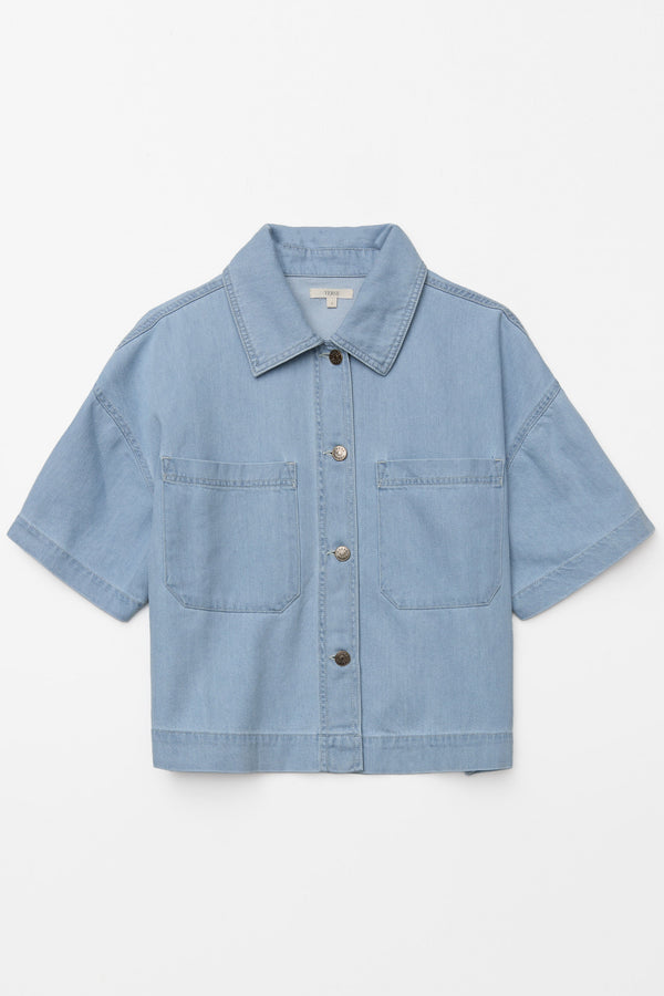 Short Sleeve Denim Shirt