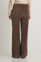 Wide Leg Trousers in Taupe