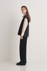 Wide Leg Trousers in Dark Forest