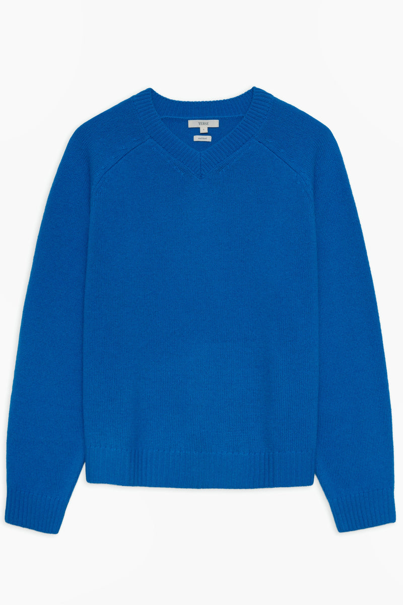 Knit Jumper in Royal Blue