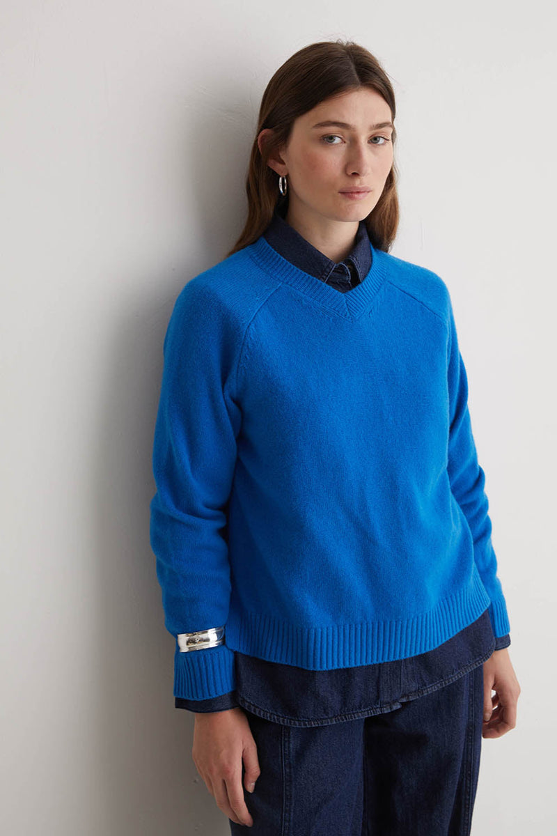 Knit Jumper in Royal Blue