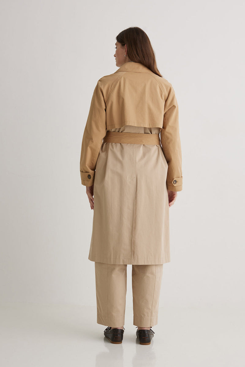 Louise Trench Coat in Sand
