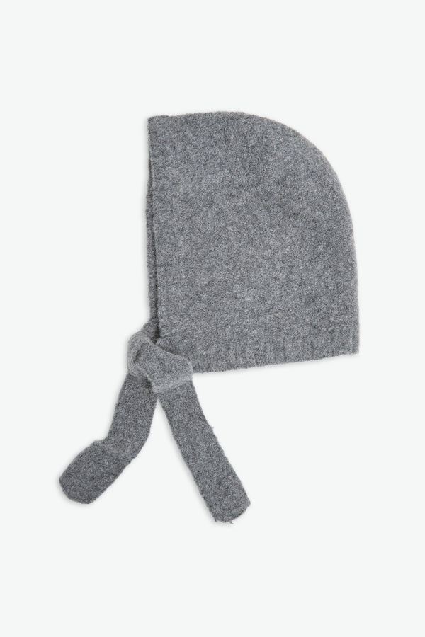 Knit Bonnet in Grey