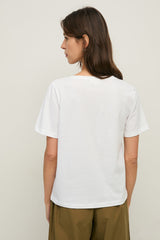 Basic V neck T-Shirt in White
