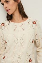 Cara Floral Knit Cardigan