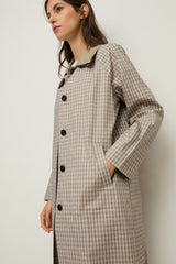Nina Check Trench Coat
