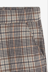 Harriet Plaid Trousers in Beige