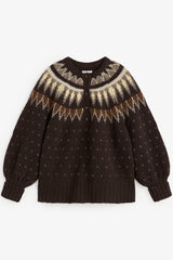 Greta Knit Jumper in Chocolate