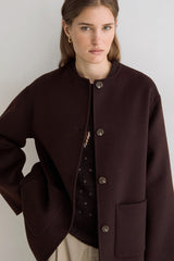 Sully Wool Jacket in Chocolate