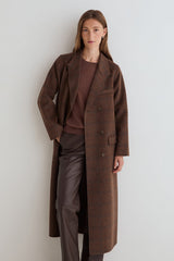 Ryno Wool Coat in Brown