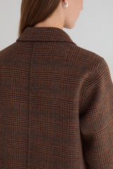 Ryno Wool Coat in Brown