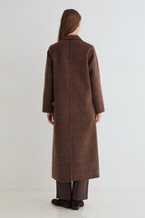 Ryno Wool Coat in Brown