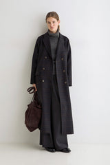 Ryno Wool Coat in Charcoal Grey