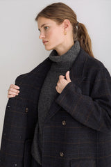 Ryno Wool Coat in Charcoal Grey