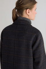 Ryno Wool Coat in Charcoal Grey