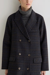 Ryno Wool Coat in Charcoal Grey