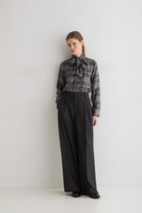 Newport Blouse in Blue Check