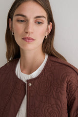 Rose Bomber Jacket in Brown