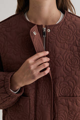 Rose Bomber Jacket in Brown