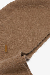 Knit Bonnet Head Scarf in Caramel