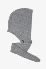 Knit Bonnet Head Scarf in Grey
