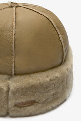 Nebraska Leather Hat in Beige