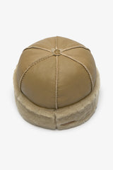 Nebraska Leather Hat in Beige