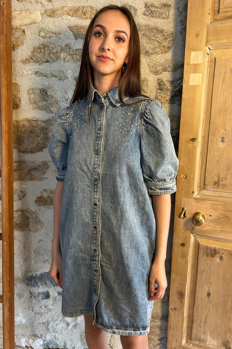 Sparkle Denim Dress