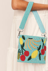 Fruity Beaded Handbag