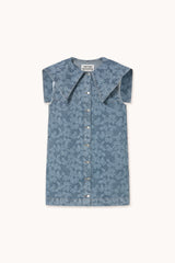 Laser Floral Denim Dress