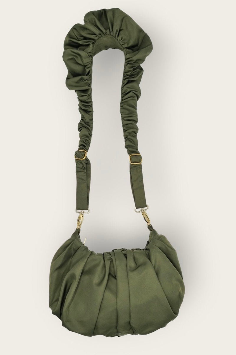 Mini Ruche Hobo in Moss