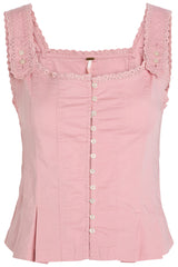 Bridgette Corset Top in Pink