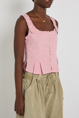 Bridgette Corset Top in Pink
