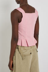 Bridgette Corset Top in Pink