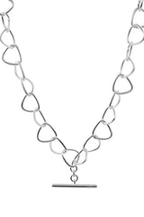 Triangle Link Chain in Silver