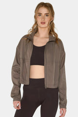 Miller Zip Up Track Jacket in Falcon