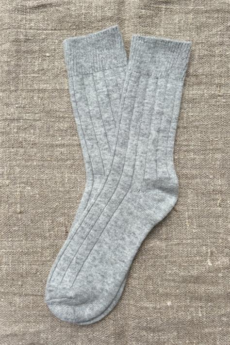 Cashmere Socks In Dove Grey