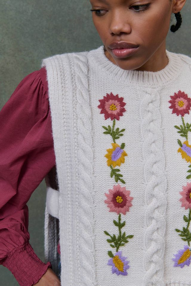Adela Embroidered Knit Jumper