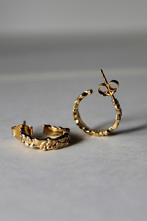 Burren Hoop Earrings Gold
