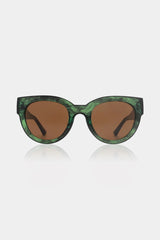 Lilly Sunglasses in Green Marble