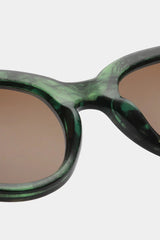 Lilly Sunglasses in Green Marble