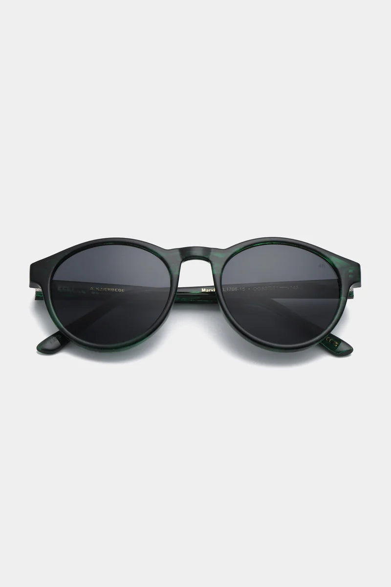 Marvin Sunglasses in Green Marble