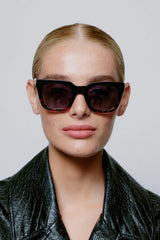Nancy Sunglasses in Black Demi Tortoise