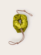 Baby Petal Cinch in Lime Satin