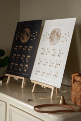 Lunar Calendar 2025 - Gold Risograph A3 Art Print