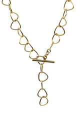 Triangle Link Chain in Gold