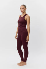 Adela Leggings in Burgundy