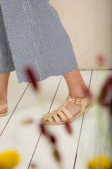Aide Trousers in Navy Gingham