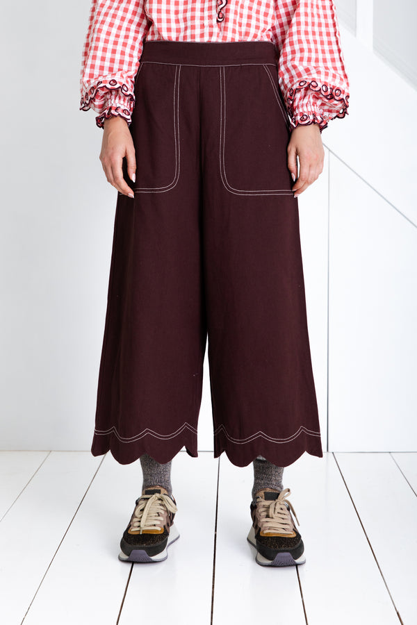 Aide Trousers in Chocolate