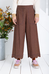 Aide Trousers in Midnight Tan